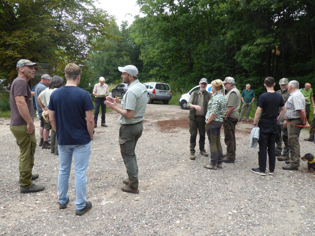 Eintreffen der Exkursionsgruppe